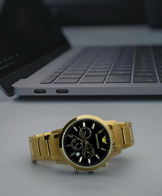 Gold Black Watch