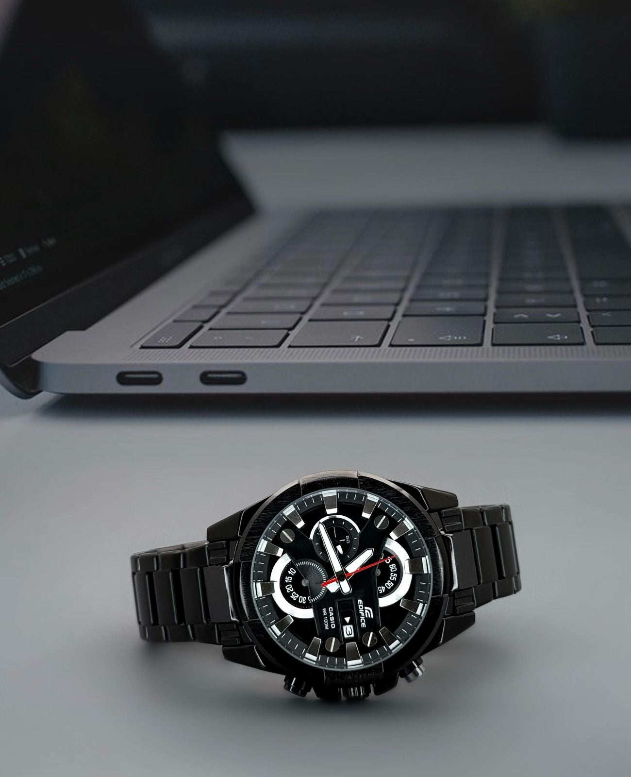 Black Chronograph Watch