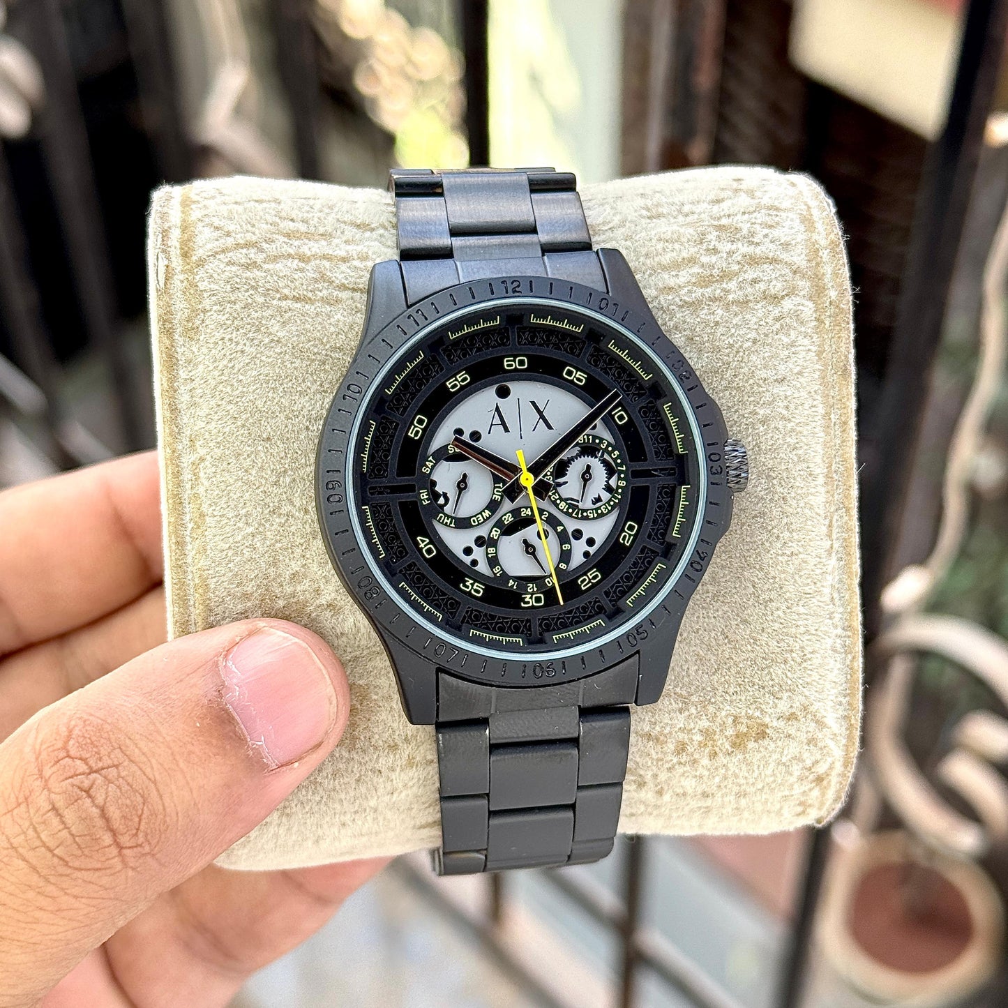 Black Chronograph Watch