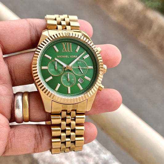 Gold Green Watch