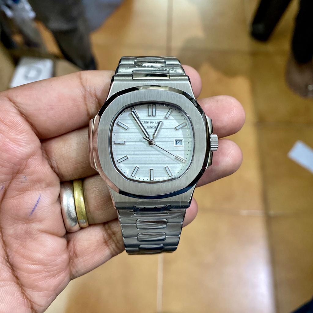 Silver White Metal Watch