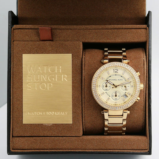 Full Gold Chronograph Watch