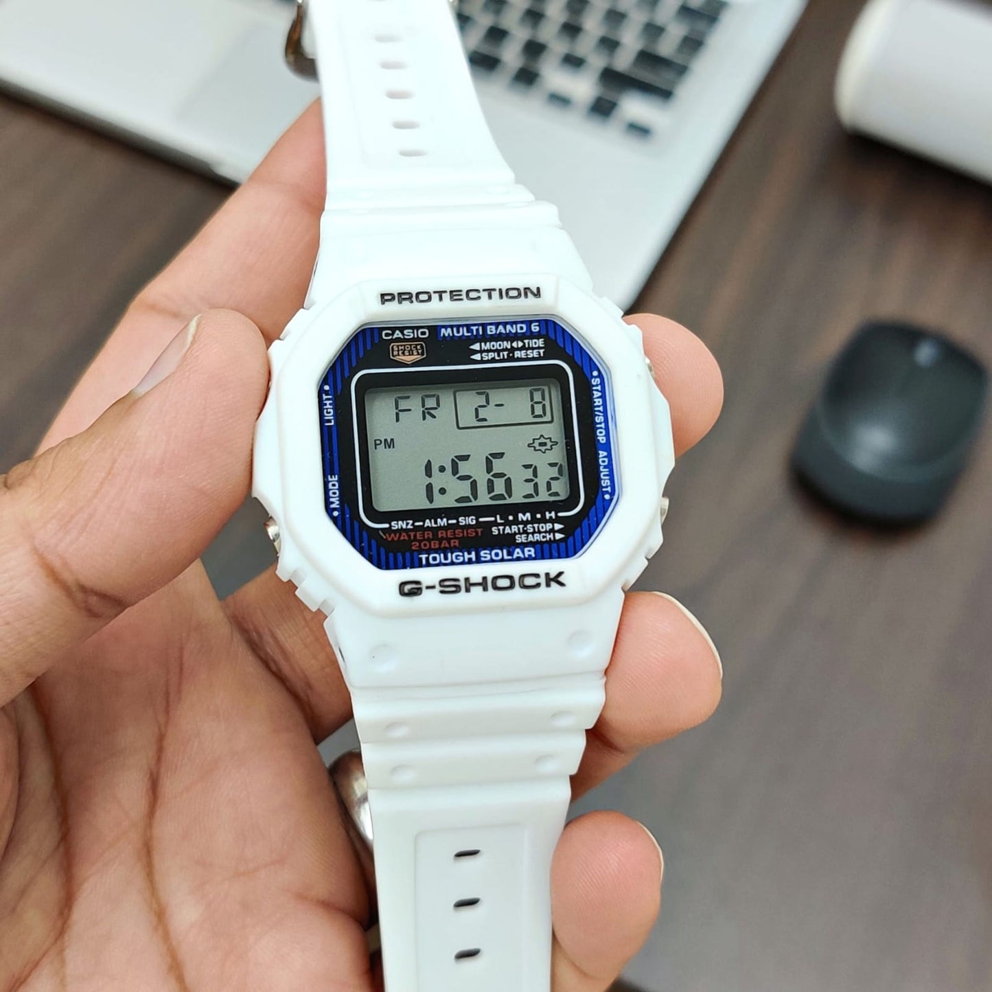 Full White Black Dial Watch