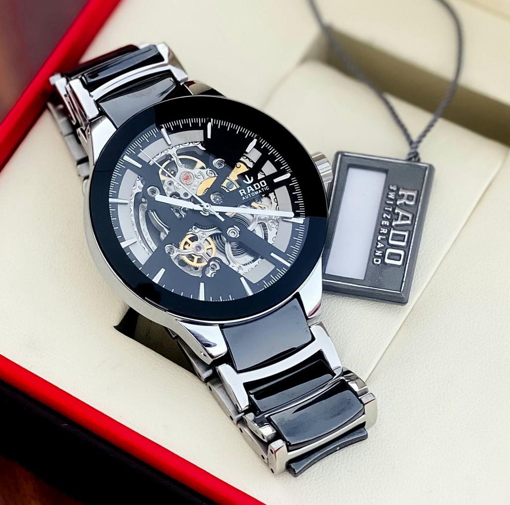 Black Silver Automatic Watch