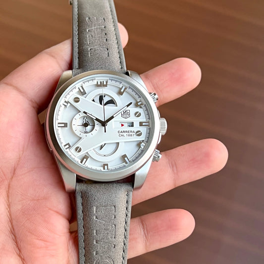 Grey and White Watch