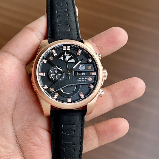 Black Rose Gold Watch