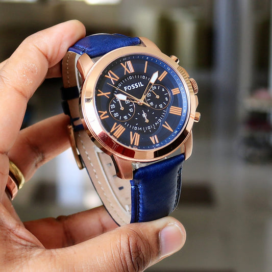 Blue Chronograph Watch