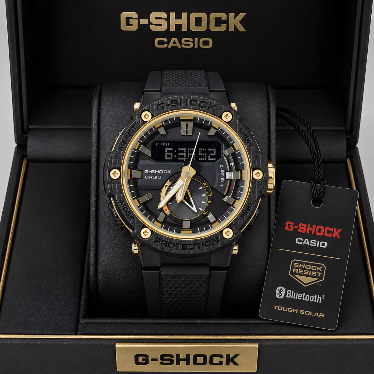 Black Gold Digital Analog Watch