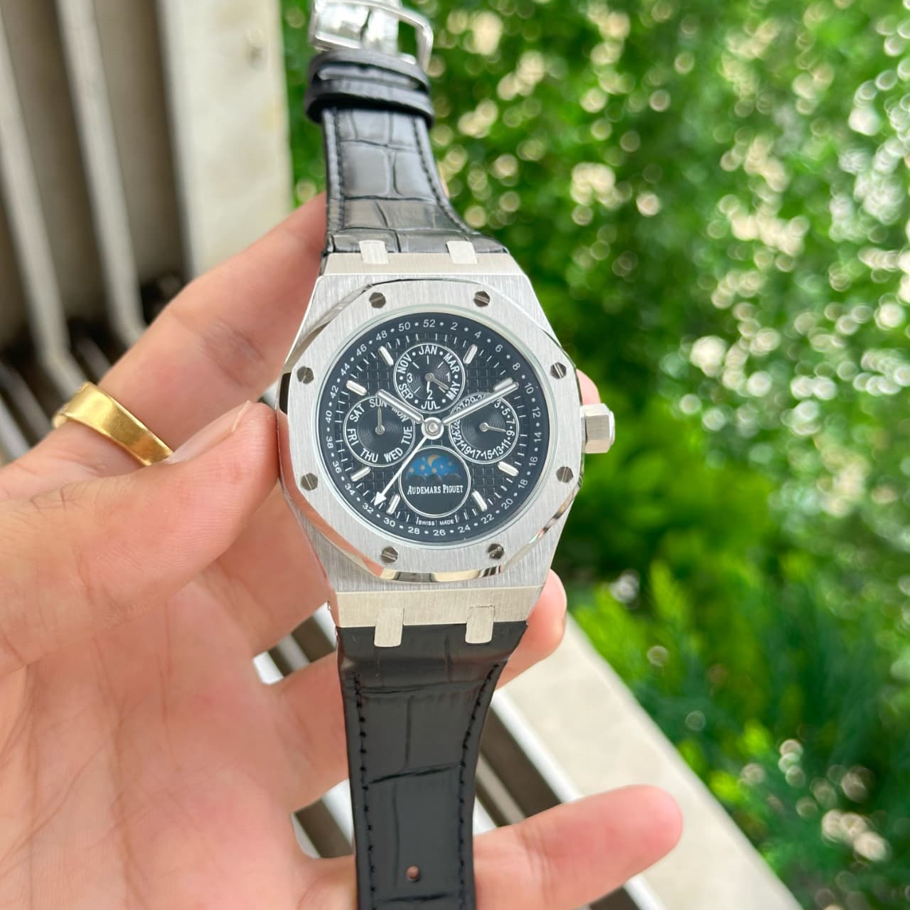 Black Silver Ultra Premium Automatic Watch