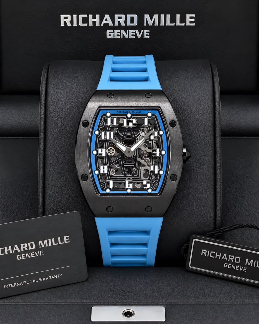 Blue Black Automatic Watch