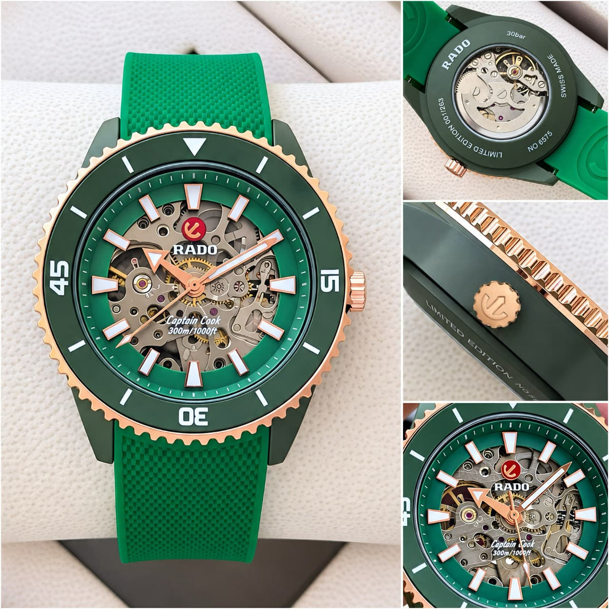 Green RoseGold Automatic Premium Watch