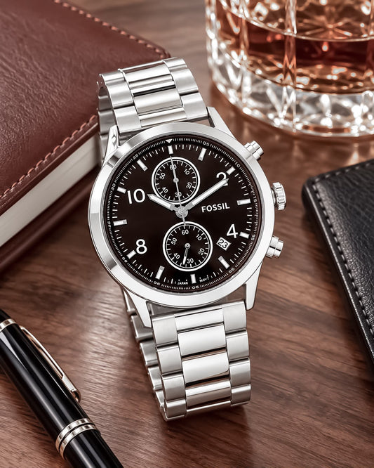 Silver Black Chronograph Classics