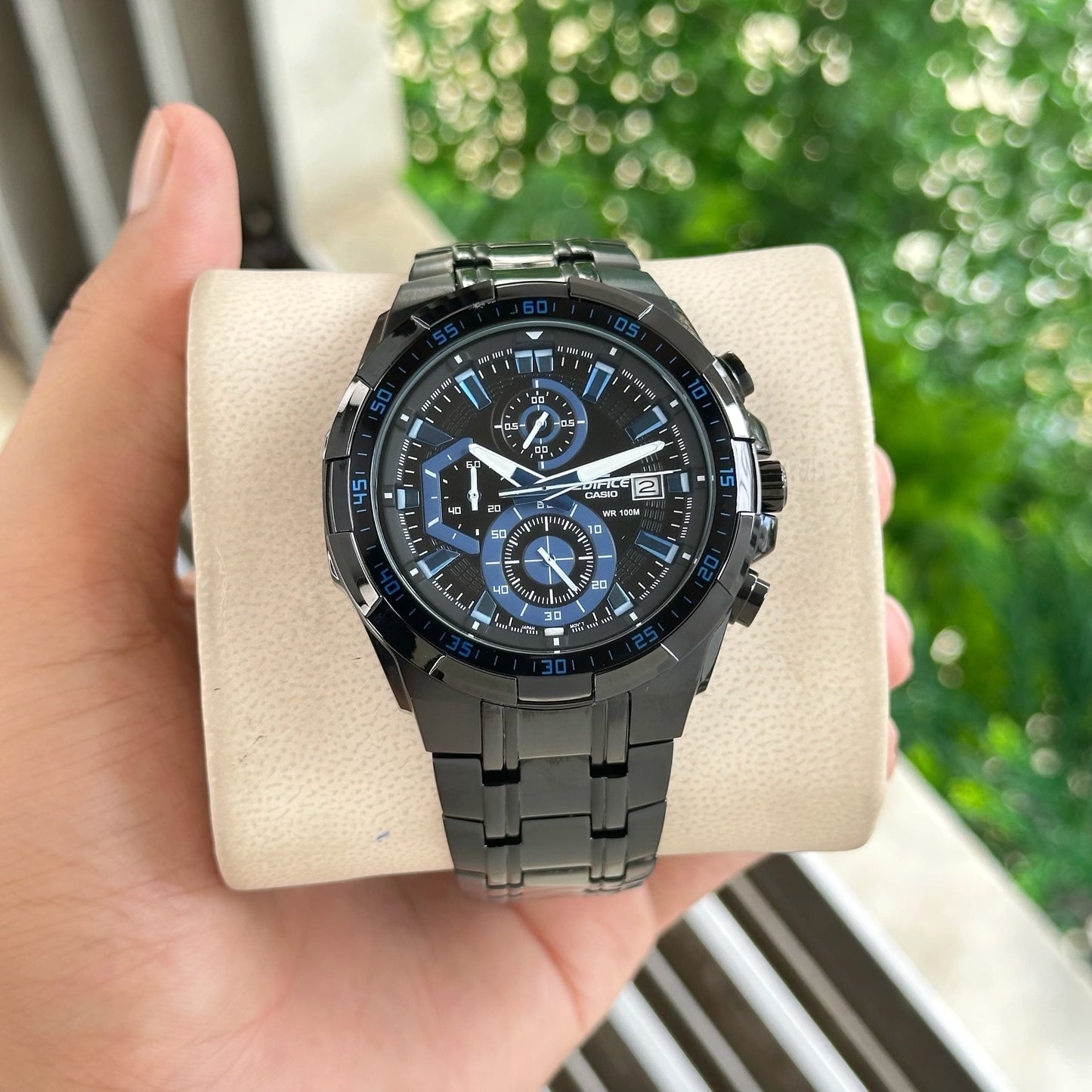 Black Blue Chronograph Watch (Original Quality)