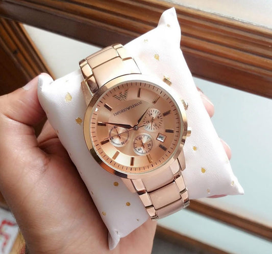 RoseGold Chronograph Men's Watch
