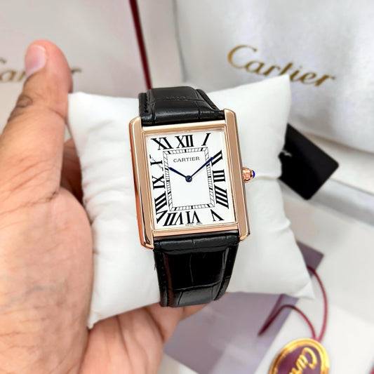 Black White Square Watch