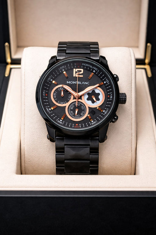 Full Black Metal Watch