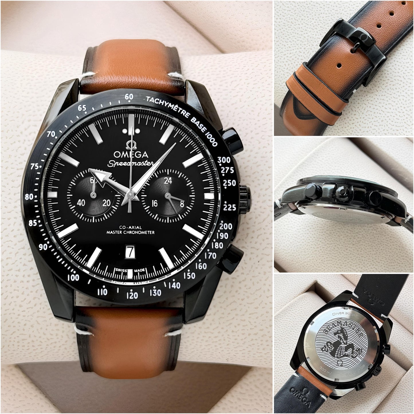 Black Brown Chronograph Watch