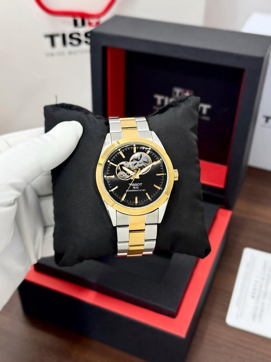 Silver Gold Black Automatic Watch