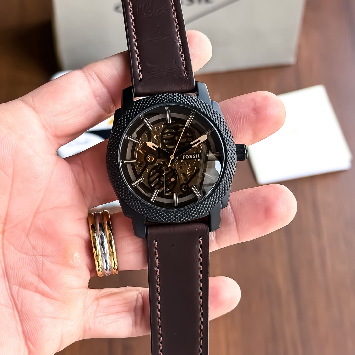 Brown Black Automatic Watch