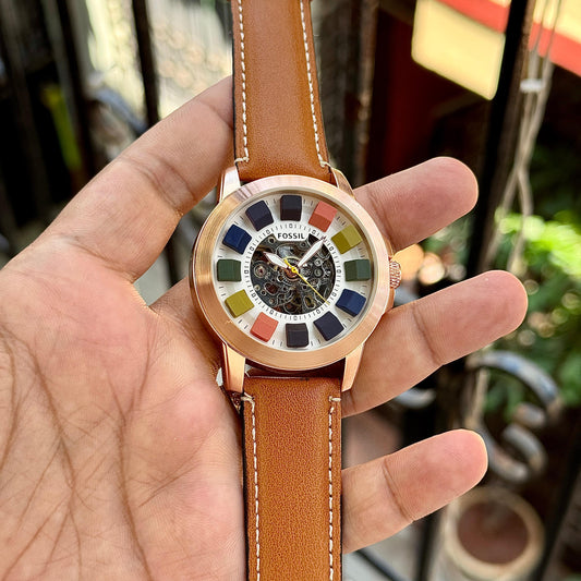 Brown RoseGold Automatic Watch