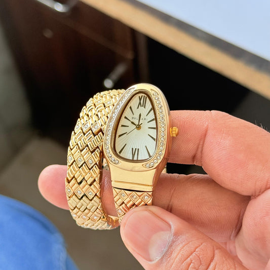 Full Gold Women's Metal Watch