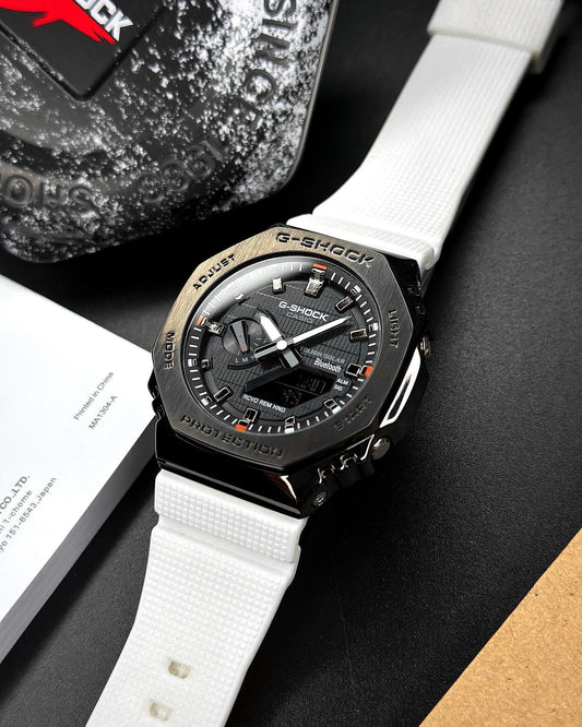 White Black Sporty Watch