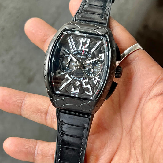 All Black Chronograph Watch
