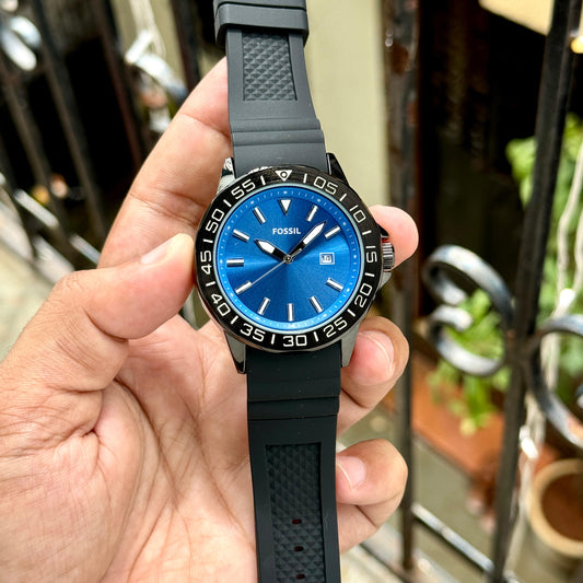 Black Blue Fiber Watch