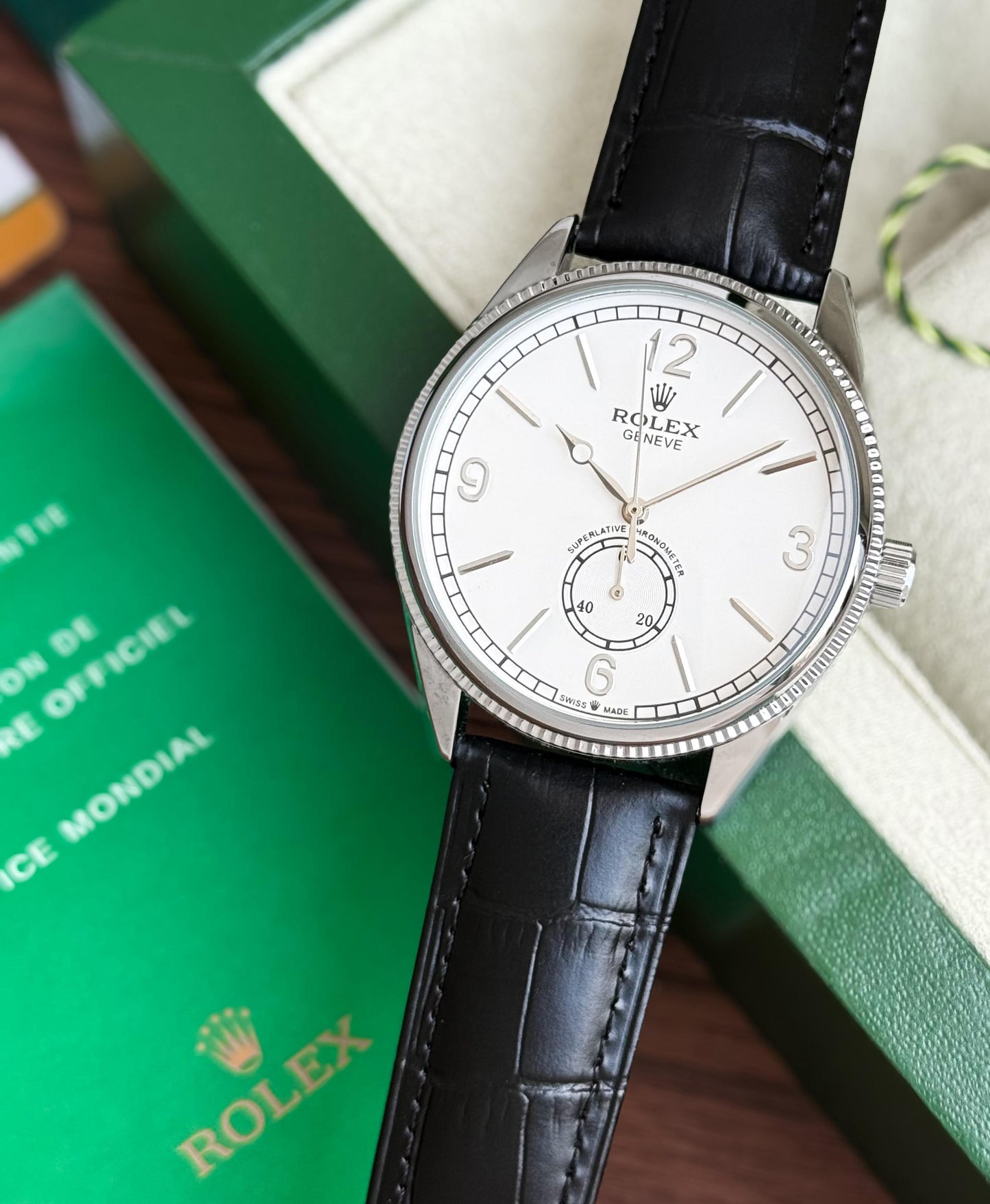 Black White Automatic Classic Watch