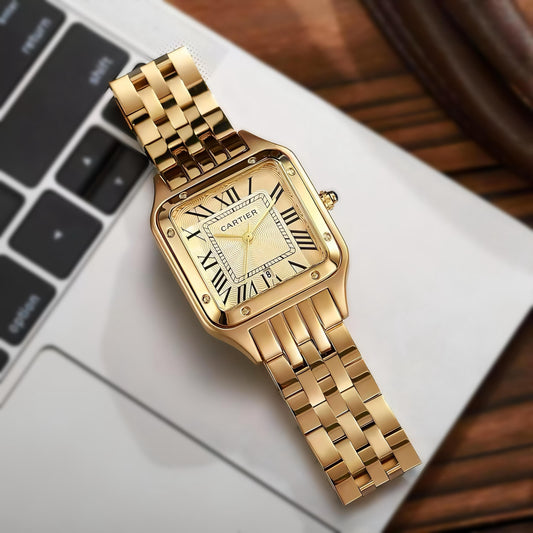 All Gold Square Watch