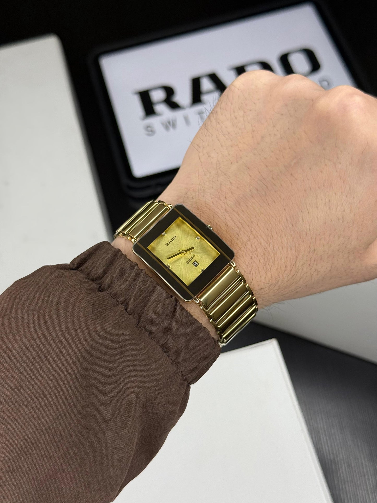 All Gold Square Watch