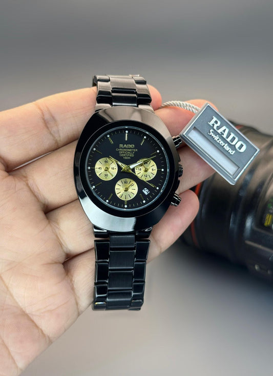 Black Gold Chronograph Watch