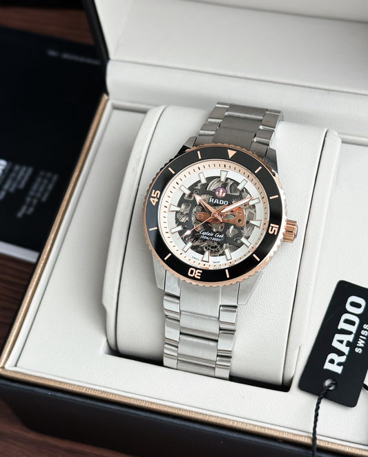 Silver Black Ultra Premium Automatic Watch