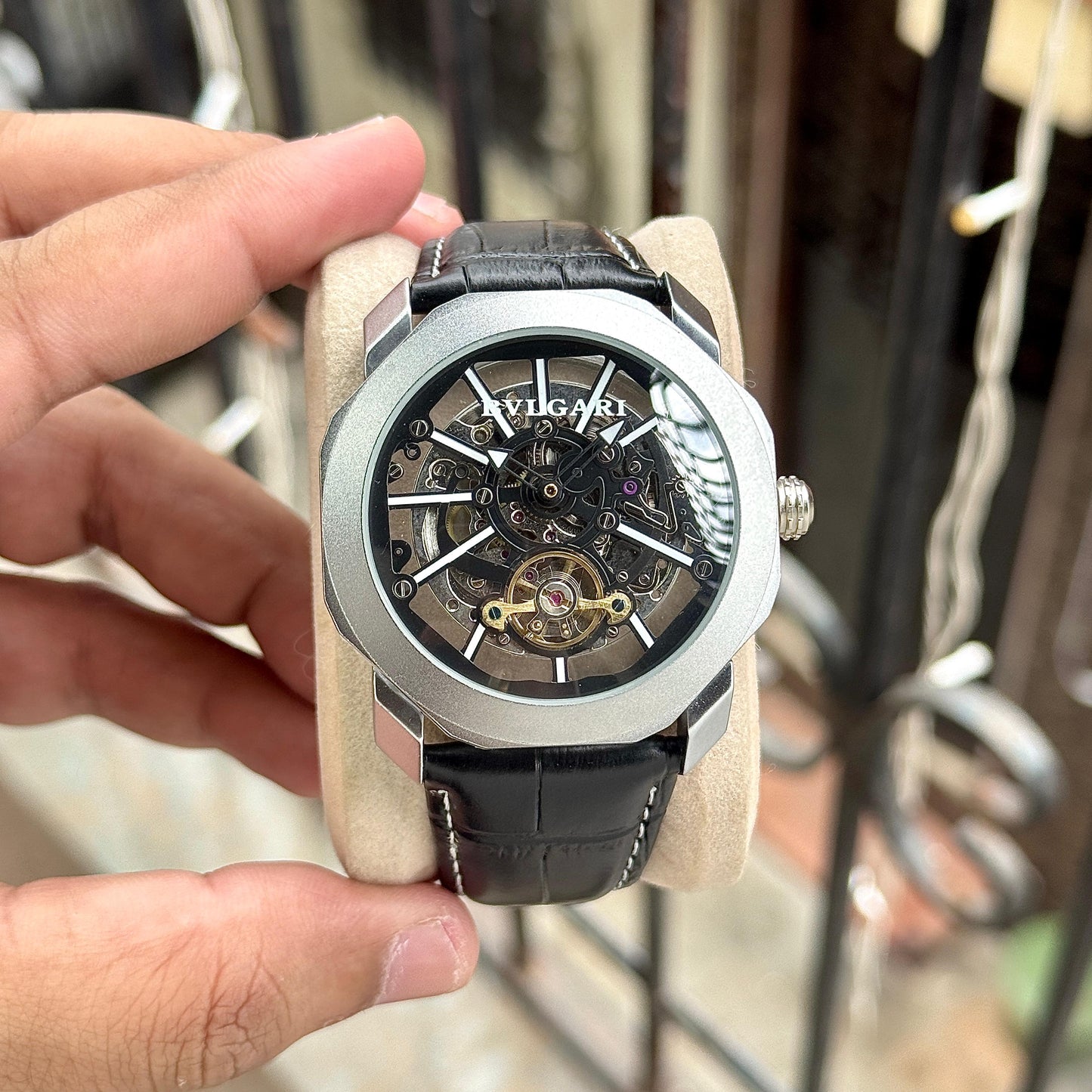 Black Grey Automatic Watch