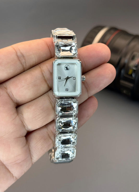 White Crystal Women's Watch