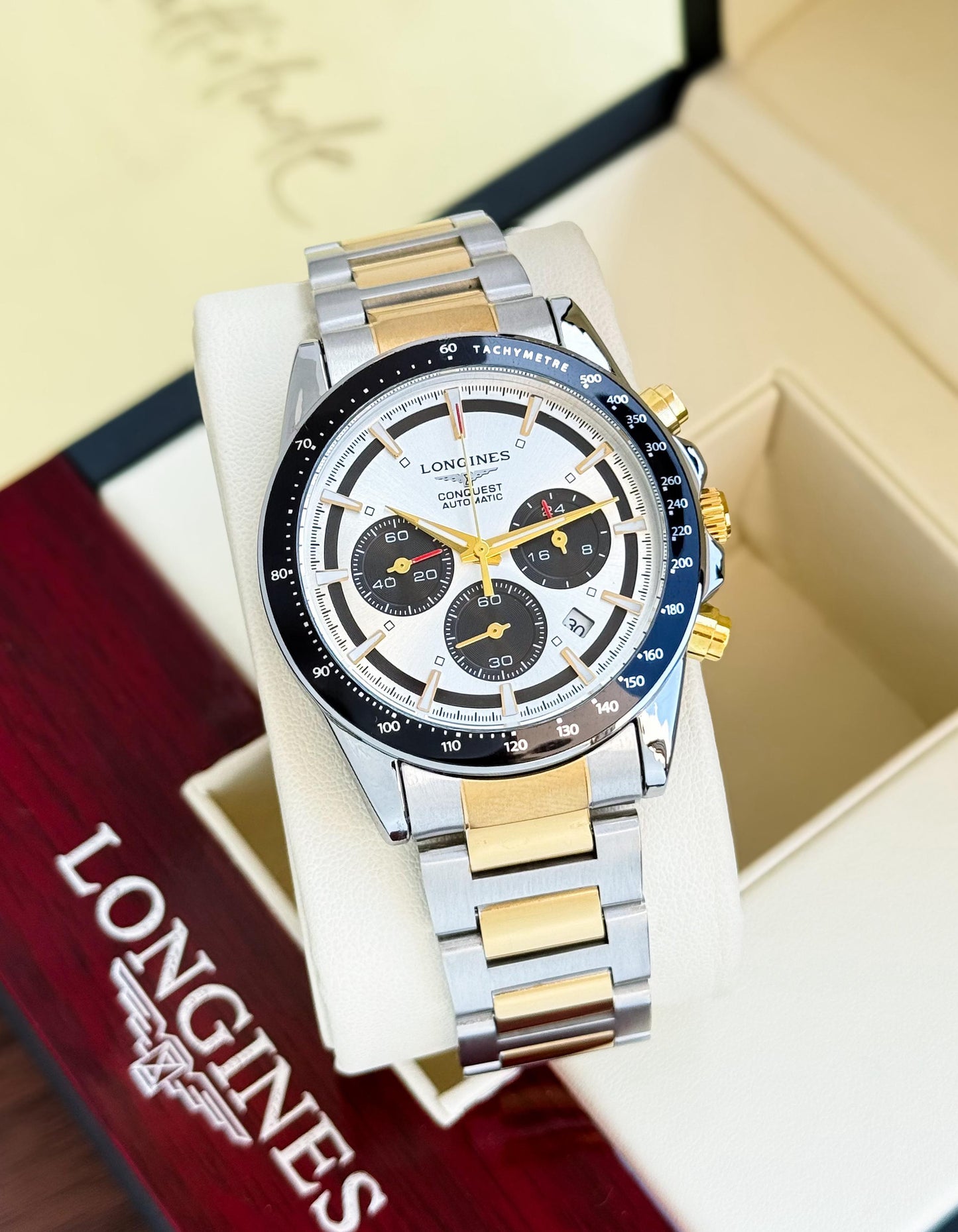 Silver Gold Metal Watch