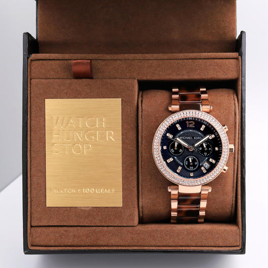 Brown Black Women's Chronograph Watch