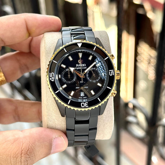 Black Gold Chronograph Watch