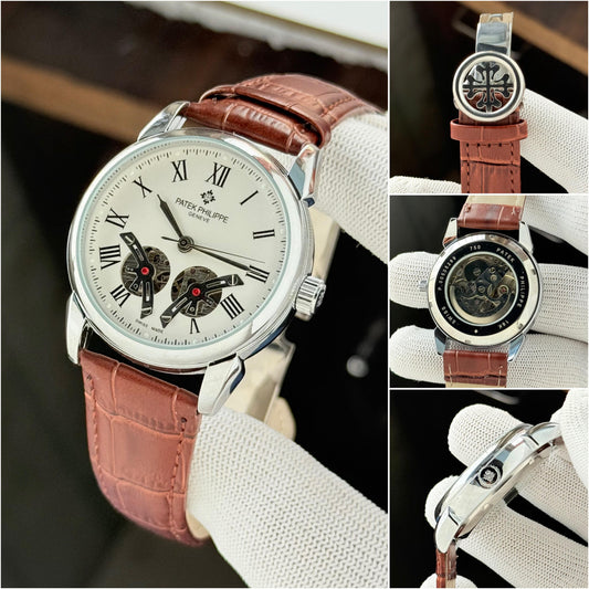 Brown Silver White Automatic Machinery