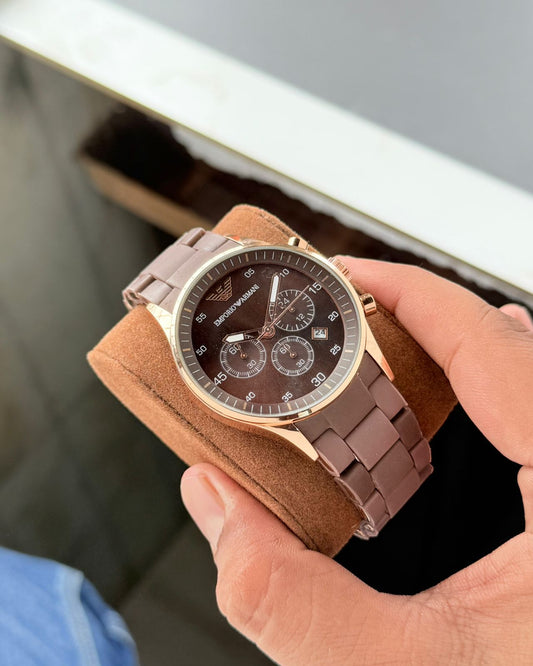 Brown Chronograph Watch