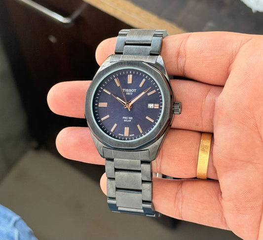 Black Blue Automatic Watch