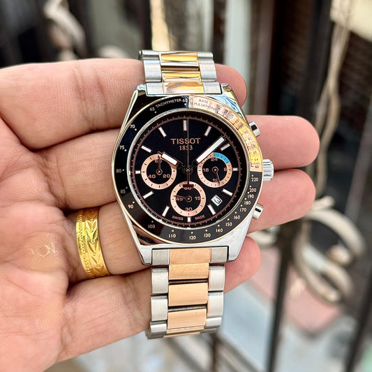 Silver Rose Gold Metal Watch