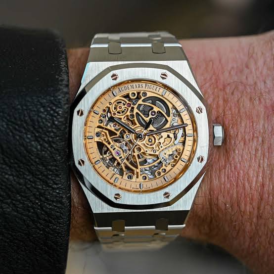 Silver Rose Gold Elite Automatic Watch