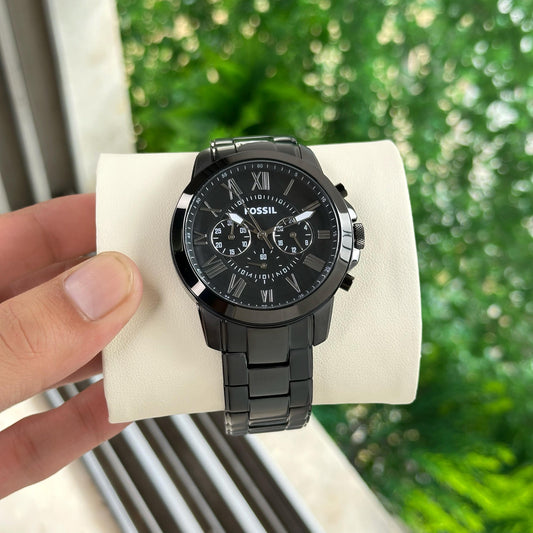 All Black Chronograph Watch