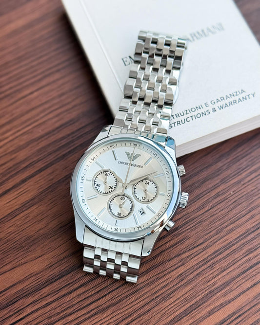 Full Silver Metal Watch