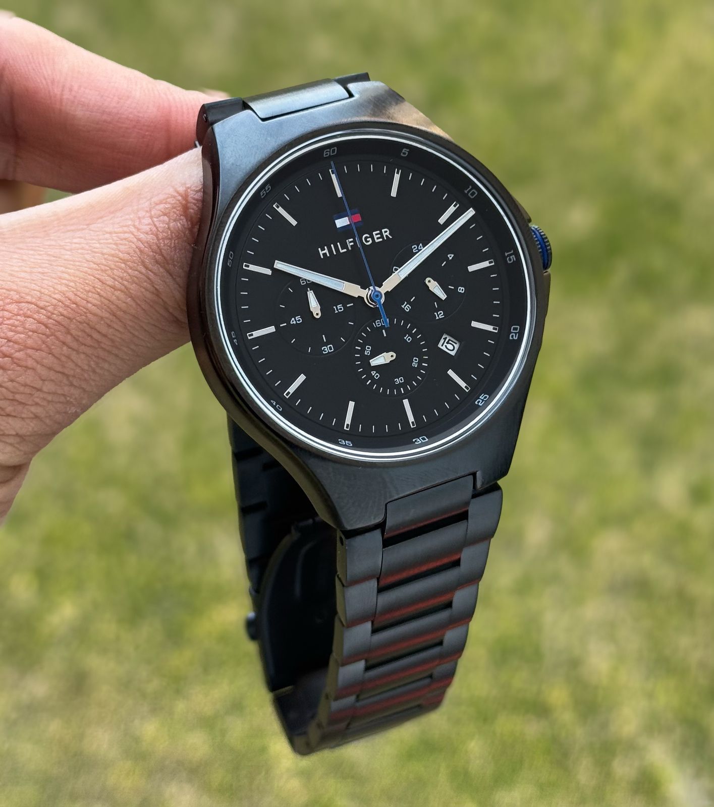 Black Chronograph Watch