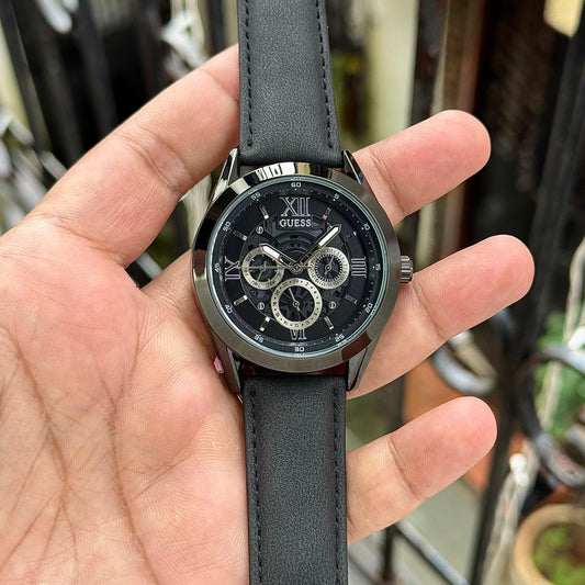 All Black Chronograph Watch