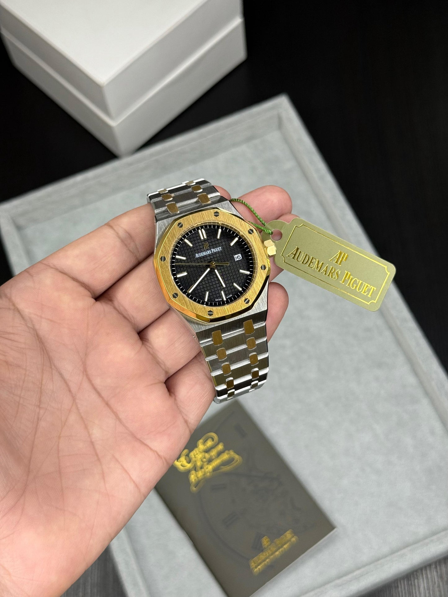 Silver Gold Metal Watch