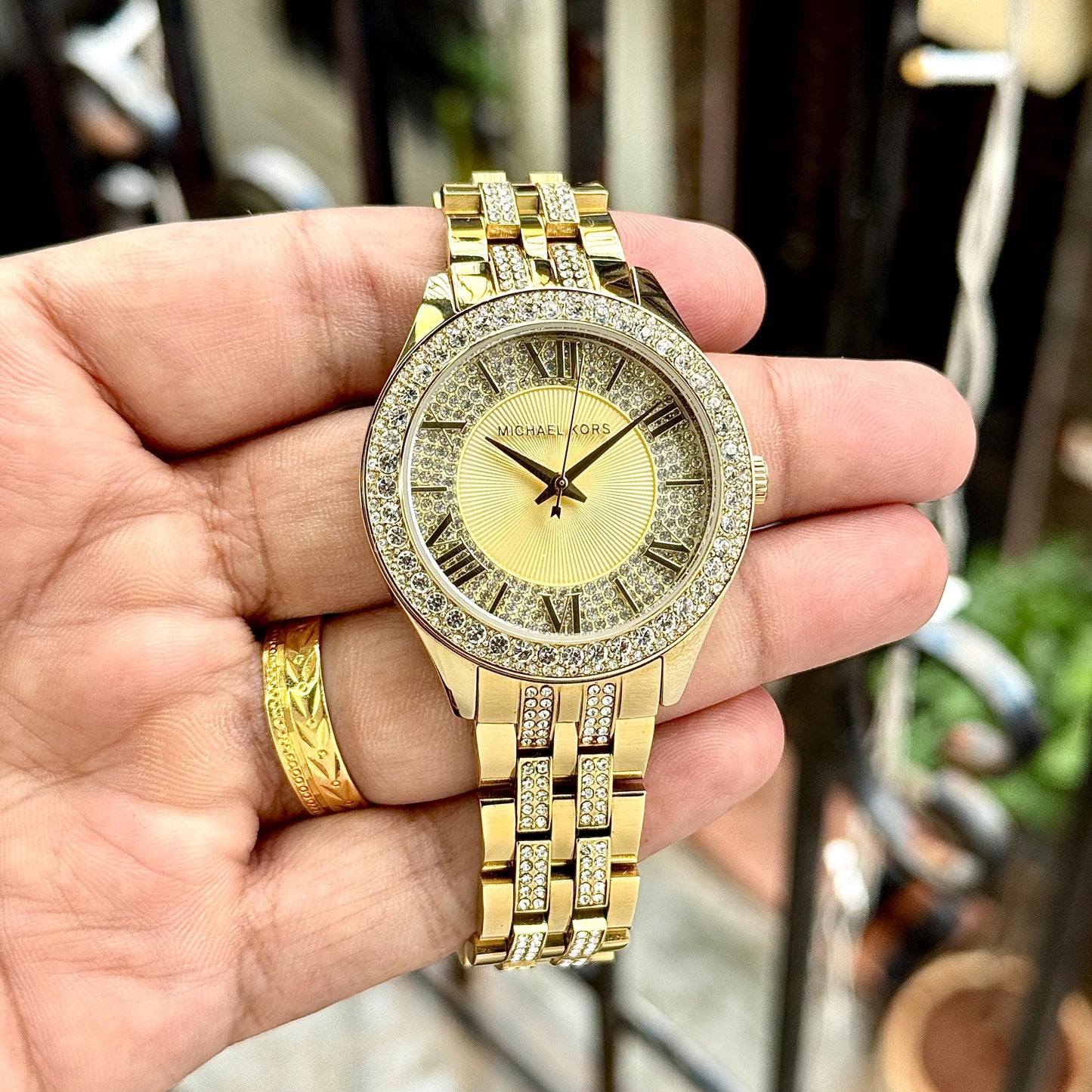 All Gold Diamond Women's Watch