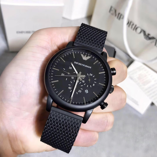 All Black Chronograph Watch